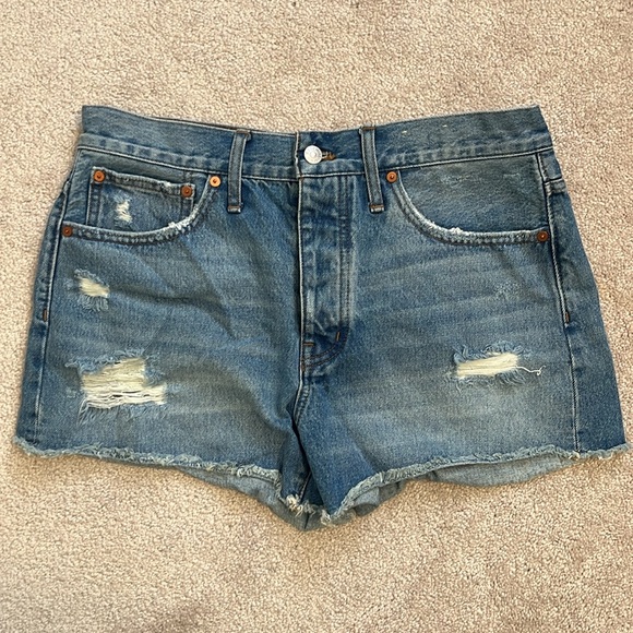 Madewell Relaxed Denim Shorts Size 28 - Picture 4 of 4